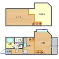 メルフィーズ住吉 1階 １Kの間取り図