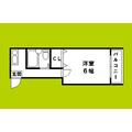 ヒロセハイツ 3階 １Kの間取り図