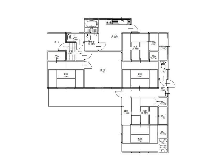 Fujioka City, Nakaootsuka (Gunma Fujioka Station) Single-story 5LK