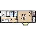 摂津市 千里丘東１丁目（千里丘駅） 2階 ワンルームの間取り図