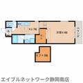 静岡市駿河区 馬渕２丁目（静岡駅） 5階 １Kの間取り図