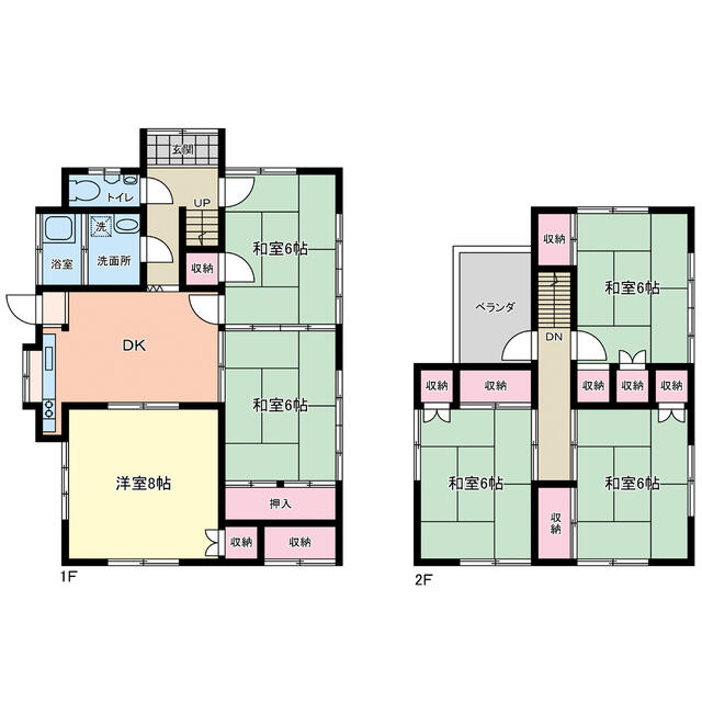 Fukuda, Setoda-cho, Onomichi City: 2-story building, 6DK &mdash; photo 1