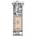 ＴＲＡＤＩＳ　ＮＩＰＰＯＲＩ　Ｅ ５０２ １Kの間取り図
