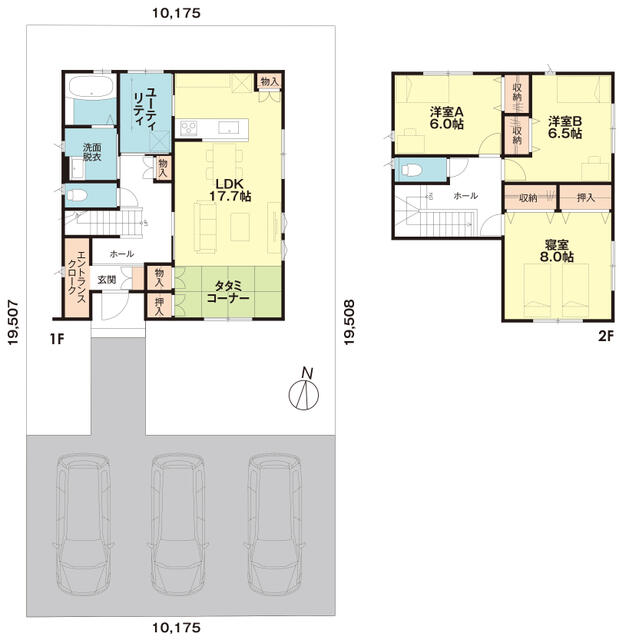 フレンドリーハウス分譲住宅情報【富山でローコスト・新築分譲をお探しなら】間取図