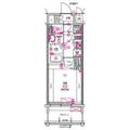 名古屋市西区 城西１丁目（浅間町駅） 2階 １Kの間取り図