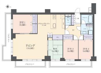 アットホーム パレステージ山手石川 泉の丘 5階 ４ｌｄｋ 横浜市中区の中古マンション マンション購入の情報