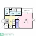 川崎市多摩区 登戸（向ヶ丘遊園駅） 1階 １Kの間取り図