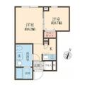 アズ板橋本町レジデンス １０１ １DKの間取り図