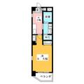 Ｋ１２９ 5階 １Kの間取り図