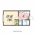 コーポ雅Ⅰ １０３ １Kの間取り図
