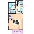 中野区 東中野１丁目（東中野駅） 2階 １Kの間取り図