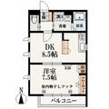 ラティフォリア市ヶ谷 １０１ １DKの間取り図