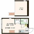 豊島区 池袋本町２丁目（北池袋駅） 2階 ワンルームの間取り図