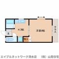 静岡市清水区 折戸５丁目（新清水駅） 1階 １Kの間取り図