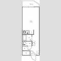 セントヒルズ目黒 ８０６ ワンルームの間取り図