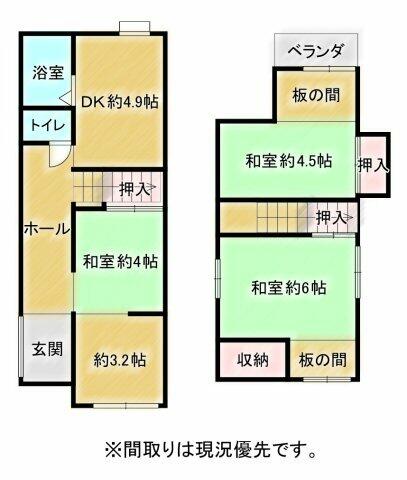 Wakaoji 1-chome, Amagasaki City (Tsukaguchi Station) 2-story building, 3K &mdash; photo 1