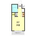 ペガサスマンション渋谷本町 ２０７ ワンルームの間取り図