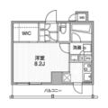 オルタナ銀座 ９０２ ワンルームの間取り図