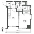 京都市中京区 西横町（烏丸御池駅） 11階 １DKの間取り図