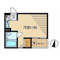 リバーサイド品川 ３０５ ワンルームの間取り図