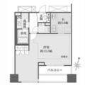 パークハウス平河町 6階 １Kの間取り図