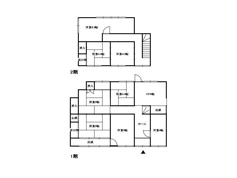 Kizugawa City, Kamo Town, Reiheishimonokai (Kamo Station) 2-story building 8DK