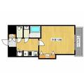 神戸市東灘区 深江本町１丁目（芦屋駅） 2階 １Kの間取り図