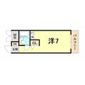 サニーヒル六甲 ２０２ ワンルームの間取り図
