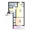 フジパレス沢良宜東Ｖ番館 ３０３ １DKの間取り図