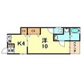 神戸市灘区 上野通２丁目（王子公園駅） 1階 １Kの間取り図