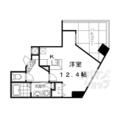 京都市中京区 丸太町通油小路東入横鍛冶町（丸太町駅） 3階 ワンルームの間取り図