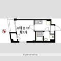 ｂＣＡＳＡ蒲田 ２０２ １Kの間取り図