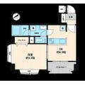 マンションパーク宮仲 ５０７ １DKの間取り図