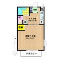 ハピネスⅢ １０３号室 １Kの間取り図