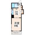 シハラマンションＡビルド 5階 １DKの間取り図