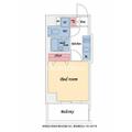 ヴェローナ信濃町ルッソ（Ｖｅｒｏｎａ信濃町Ｌｕｓｓｏ） ２０２ １Kの間取り図