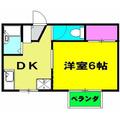 ルポ・マヌアール ２０３ １DKの間取り図