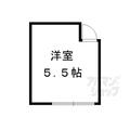 松ヶ崎かえで荘 ２ ワンルームの間取り図