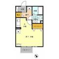 ロイヤルクレッセント西登戸２番館 １０２ １Kの間取り図