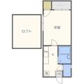 福岡市城南区 鳥飼４丁目（別府駅） 1階 １Kの間取り図