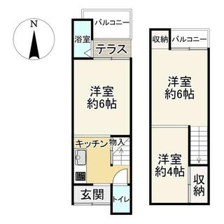 Kanshuji Higashidodencho, Yamashina-ku, Kyoto City (Ono Station) 2 floors, 3 bedrooms. ¥5.8 million.