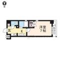 ベラジオ御所東 ２０４ １Kの間取り図