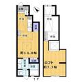ブラン目黒 １０５ ワンルームの間取り図