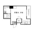 京都市下京区 上之町（梅小路京都西駅） 3階 ワンルームの間取り図