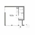 ＴＡＫＡＮＡＷＡ　ＳＩＴＥ Ｇ ワンルームの間取り図