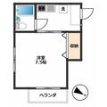 サニーテラス ２０５ １Kの間取り図
