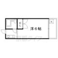 カサクレール北村 ５０８ １Kの間取り図