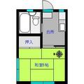 北区 滝野川５丁目（板橋駅） 2階 １Kの間取り図