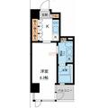 レジデンス白金パークフロント ０４０１ １Kの間取り図