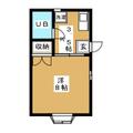 ヒルズ白楽 2階 １Kの間取り図